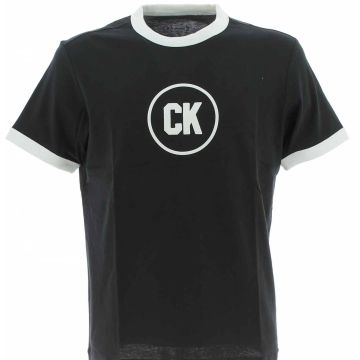 T Shirt Manica Corta Girocollo Calvin Klein Uomo Bicolore