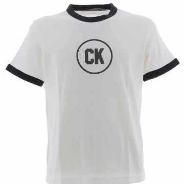 T Shirt Manica Corta Girocollo Calvin Klein Uomo Bicolore