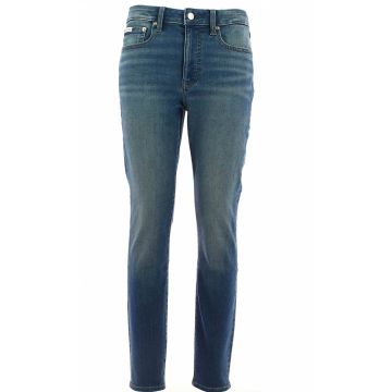 Pantalone Jeans Mid Rise Skinny Calvin Klein Donna Stone Wash Blu