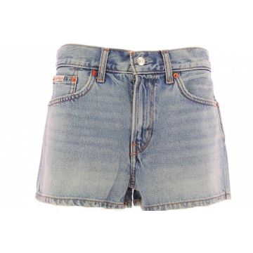 Short Jeans Corto Calvin Klein Donna Stone Wash Light Blue