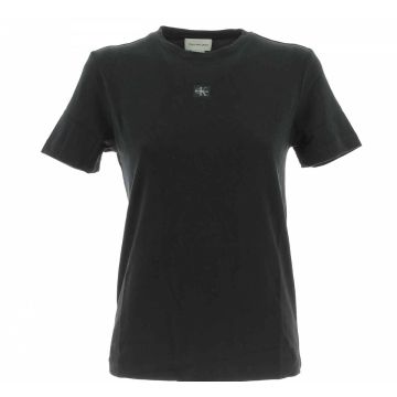 T Shirt Manica Corta Girocollo Calvin Klein Donna Tinta Unita