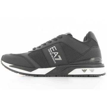 EA7 Emporio Armani Scarpe Running Uomo con Soletta Estraibile Black/Siver/White