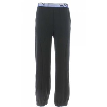 Pantalone in Jersey EA7 Emporio Armani Donna in Tinta Unita con Tasche