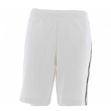 EA7 Emporio Armani Uomo Bermuda Felpa Garzata con Tape Logato EA7 Tinta Unita
