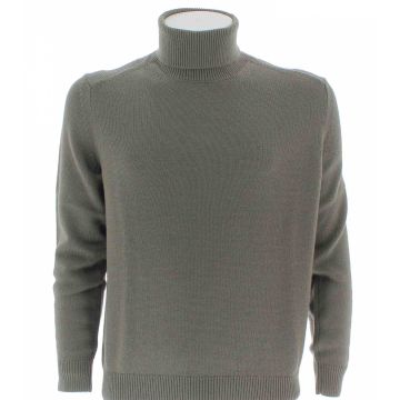 A|X Armani Exchange Uomo Pullover Lana e Cotone Collo Alto Tinta Unita