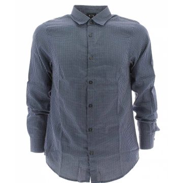A|X Armani Exchange Uomo Camicia Manica Lunga Regular Fit