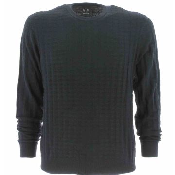 A|X Armani Exchange Uomo Pullover Girocollo Tinta Unita