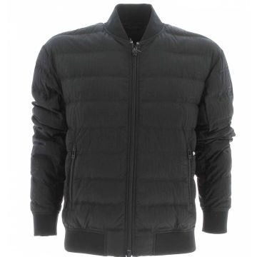 A|X Armani Exchange Uomo Giacca Bomber Nera 100 Grammi in Piuma Multi Logo AX