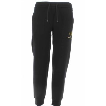 A|X Armani Exchange Uomo Pantalone Felpa Garzata Nero/Oro