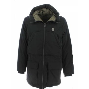 A|X Armani Exchange Uomo Giacca Blu 3/4 Cappuccio Full Zip Multitasche