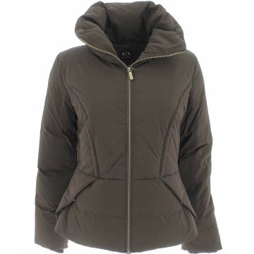 A|X Armani Exchange Donna Giubbotto in Piuma Sfiancato