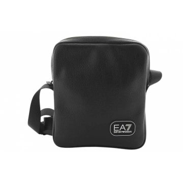 EA7 Emporio Armani Borsello Ecopelle Nero con Tracolla Regolabile