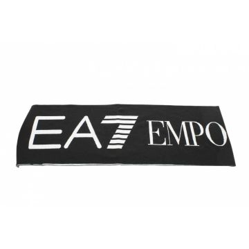 EA7 Emporio Armani Sciarpa Tinta Unita con Logo EA7 a Contrasto di Colore