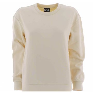EA7 Emporio Armani Donna Felpa Felpata Girocollo Tinta Unita