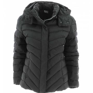 EA7 Emporio Armani Donna Giacca Invernale Tinta Unita con Cappuccio