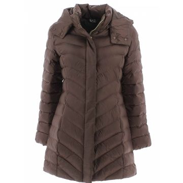 EA7 Emporio Armani Donna Giacca con Cappuccio Invernale Lungo