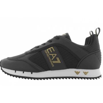 EA7 Emporio Armani Uomo Scarpe Fashion Running Nera/Oro/Bianca