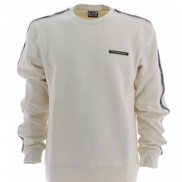 EA7 Emporio Armani Uomo Felpa Felpata Girocollo con Tape EA7