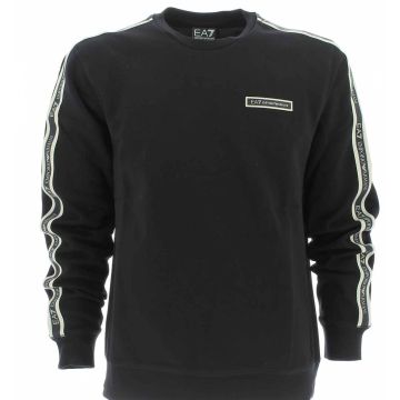 EA7 Emporio Armani Uomo Felpa Felpata Girocollo con Tape EA7