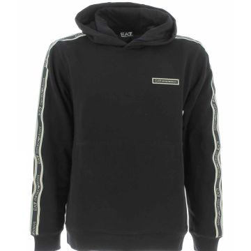 EA7 Emporio Armani Uomo Felpa Felpata Cappuccio Chiuso con Tasca a Marsupio