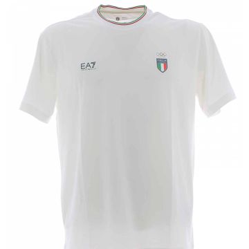 Olimpiadi Cortina 2026 EA7 Emporio Armani Uomo T Shirt Manica Corta Girocollo