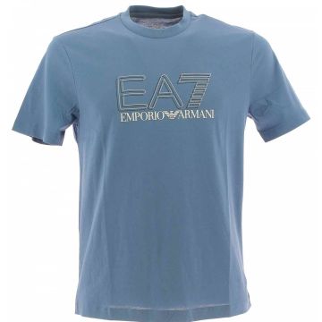 T Shirt Manica Corta Girocollo EA7 Emporio Armani Uomo Logo EA7 2D
