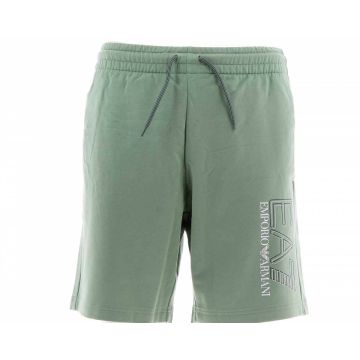 Bermuda Felpa Garzata EA7 Emporio Armani Uomo Logo 3D