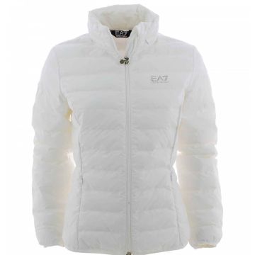 Giacca 100 Grammi Donna EA7 Emporio Armani Bianca Tinta Unita