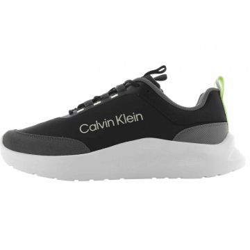 Calvin Klein Uomo Scarpe Running Light Eva Nere/Bianche/Grigie