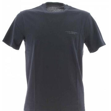T Shirt Manica Corta Girocollo A|X Armani Exchange Uomo Logo A|X Piccolo Tinta Unita