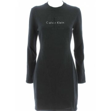 Calvin Klein Donna Abitino Manica Lunga Girocollo Tinta Unita