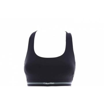 Calvin Klein Donna Top Bra Tinta Unita Nero/Grgio