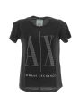 A|X Armani Exchange Donna T Shirt Manica Corta Giro Collo Con Strass Icon Period