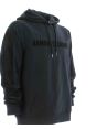 A/X Armani Exchange Uomo Felpa Cappuccio Chiuso Tinta Unita Blu