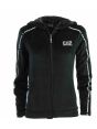 EA7 Emporio Armani Donna Felpa  Cappuccio Full Zip Velour