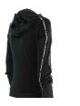 EA7 Emporio Armani Donna Felpa  Cappuccio Full Zip Velour