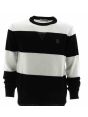 Trussardi Uomo Maglia Lana Giro Collo a Righe