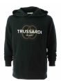 Trussardi Uomo Felpa Cappuccio Chiuso Tinta Unita