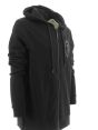 Trussardi Uomo Felpa Full Zip Con Cappuccio Tinta Unita
