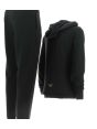 Tuta Donna in Felpa Garzata Full Zip con Cappuccio EA7 Emporio Armani Tinta Unita