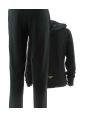 Tuta Donna in Felpa Garzata Full Zip con Cappuccio EA7 Emporio Armani Tinta Unita