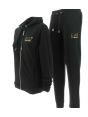 Tuta Donna in Felpa Garzata Full Zip con Cappuccio EA7 Emporio Armani Tinta Unita