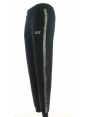 EA7 Emporio Armani Pantalone Donna Felpa Garzata Nero Con Strass
