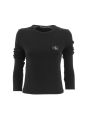Calvin Klein Donna T Shirt Manica Lunga Giro Collo