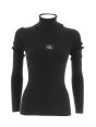 Calvin Klein Donna T Shirt Manica Lunga Giro Collo
