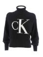 Calvin Klein Donna Maglia Cotone Collo Alto