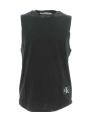 Calvin Klein T Shirt Uomo Senza Maniche a Tinta Unita Con Fondo Stondato