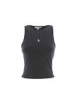 Calvin Klein Donna Canotta Top Lungo Tinta Unita Elasticizzata