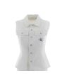 Calvin Klein Donna Camicia Senza Maniche Tinta Unita