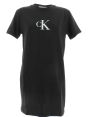 Calvin Klein Abitino Nero Donna Manica Corta Elasticizzato Tinta Unita